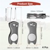 TIXIPEM Golf Divot Repair Tool [4PCS] - Switch Foldable Divot