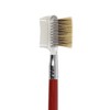 ARRS10-4 Kumano Brush Rokkakukan Sakurado, Eyebrow Brush & Comb, Raccoon-dyed