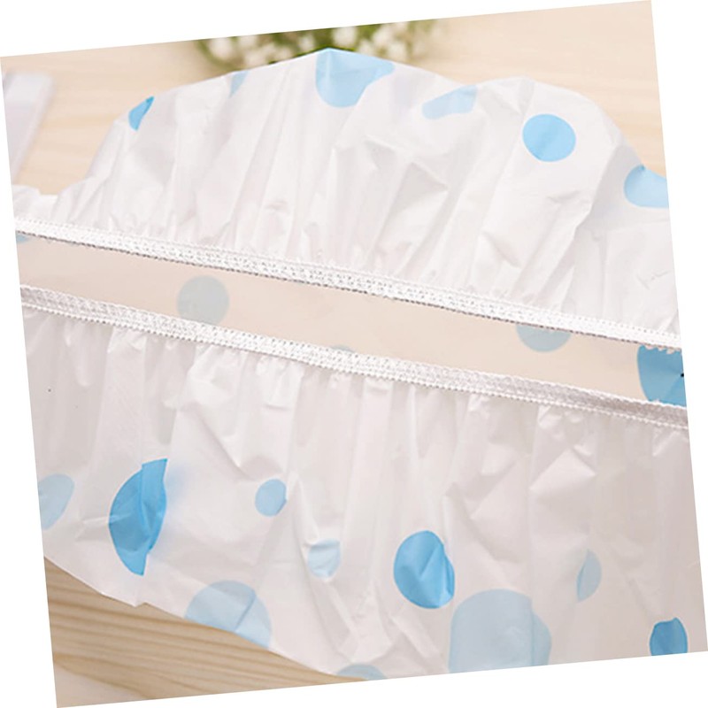 minkissy Pcs Women's Shower Hat Stylish Dot Design Elastic Band