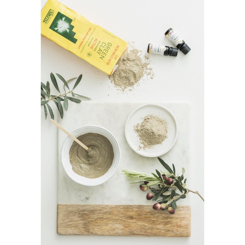 Argital Green Clay Powder, Active, 17.6 oz (500 g)