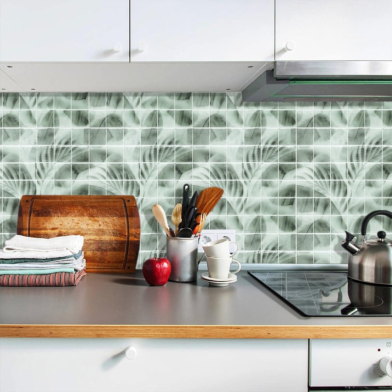 YOFUN Peel and Stick Backsplash - Gray 3D Self Adhesive