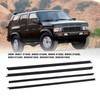 Window Moulding Trim Weatherstrip, 4PCS Car Outer Door Window Moulding