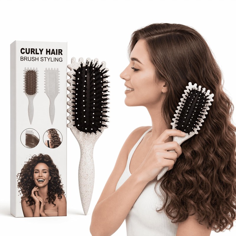 Cepillo Para Cabello Rizado Para Mujeres,cepillo definidor de rizos. |