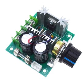 5PCS 10A 12V-40V DC Motor Speed Controller 12V 24V PWM Variable Speed Regulator Governor Switch CCMHCN with Speed Control Knob