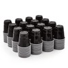 Lilymicky 600 PACK 2 oz Plastic Shot Glasses, Black Disposable