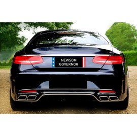 Gavin Newsom Bumper Sticker - Vote for Gavin Newsom for California Governor Sticker Decal Car Sticker - Made in USA Black Patriotic Stars and Stripes