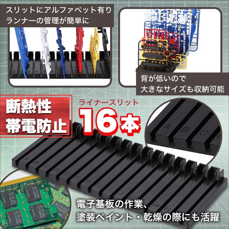 SALUDABLE Gunpla Runner Stand Plastic Model Tool Tweezers Opener Set