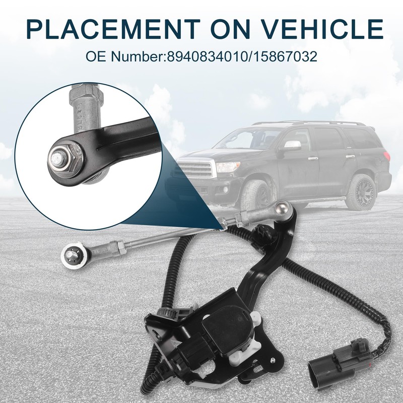 TUCKBOLD 8940834010 Air Suspension Ride Height Level Sensor for Toyota