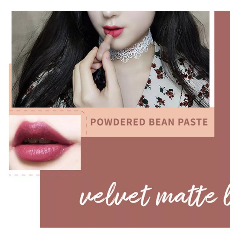 Mizetli Lápices Labiales Pintalabios Mate Lip Gloss Maquillaje 5pzs