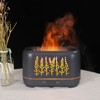 200ml Essential Oil Diffuser Hollow Out Quiet Diffuser with Flame
