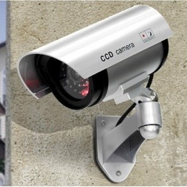 Realistic Dummy CCTV Camera IR Camera Silver 4ea