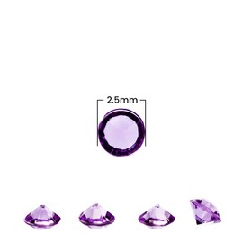 WedDecor 4000pcs Acrylic Crystal Bling Diamond Beads Wedding Table Scatters, 2.5mm Confetti Rhinestones Diamonds for Table Centerpiece Decorations Bridal Shower Decorations Vase Beads, Lilac Purple