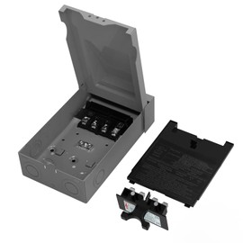 HIITIO 240VAC 60 Amp Non-Fused AC Disconnect Box, Outdoor Waterproof Metal Enclosure with Pull-Out Switch - for Home & Light Commercial HVAC, Condensing Units & Air Conditioning Systems - UL Listed