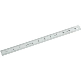 Shop Fox D2828 12-Inch / 300mm 2-Sided Stainless Steel Ruler