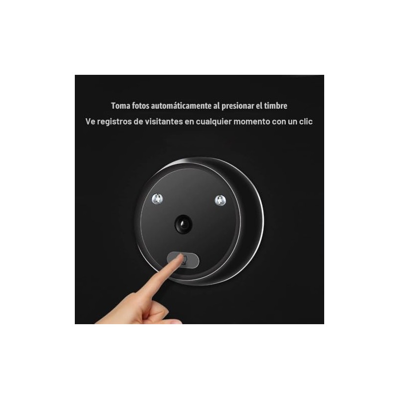 Timbre Visor de Puerta de 2.4 Pulgadas, Visor de Mirilla,