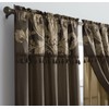 Chezmoi Collection Royale 4-Piece Jacquard Floral Window Curtain/Drape Set with