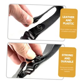 WHAMVOX Anti-lost Clip Glove Clip Winter Leather Storage Clip Reusable Mittens Clip