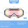 JRZHX Premium Ski Goggles for Men & Women, Anti-Fog Snowboarding
