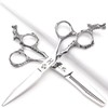 Silver 440c High Hardness Sharp Professional Hairdressing Scissors 6 Inch