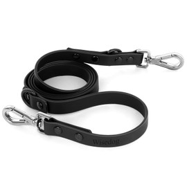 Wisedog Correa Impermeable Para Perros: Correas Estándar Para Perros Con 2 Ganchos Para Caminar, Longitudes Ajustables Para La Seguridad Del Control Del Tráfico, Duraderas Y A Prueba De Olores, Para P