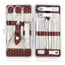 Yougai  Set De Manicura Yougai 18 Piezas De Acero Inoxidable
