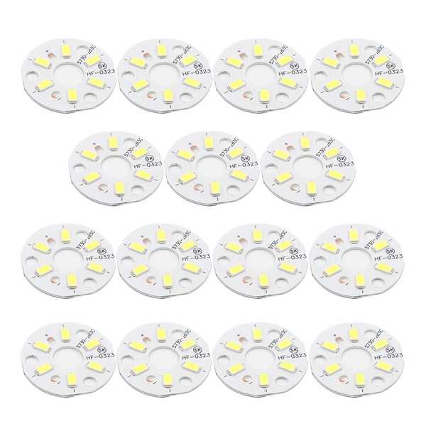 Bettomshin LED Chip Circular Module 3W Aluminum Pure White 6500K