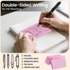 Index Cards 3x5 Inch, 300sheets, Flash Cards,Ruled Lined Pink Note