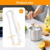 10 Stück Eiswürfelzange Transparent, Kleine Kunststoff Servierzangen für Buffet, Salat,