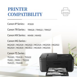 INKCLOUD Compatible Ink Cartridges Replacement for Canon Ink 243 243XL PG243 PG-243 XL for Cannon Pixma TR4520 MG2522 TS3322 TR4522 TS3122 MX490 MX492 MG2922 MG2520 Printers (2Pack, Black)