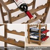 VASMIA Wine Rack Freestanding Floor, 6-Tier Display Wine Storage Shelves