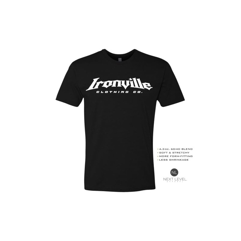 Ironville Lift Weights Weightlifting Soft Blend T Shirt (US, Alpha,