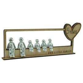 Pirantin 5 Year Our Little Family - 5th Anniversary Idea - Choose Your Own Family Combination - 4 Children