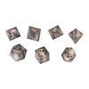Polyhedral Dice Set Role Playing Epoxy Resin Transparent Skull Dice