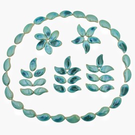 500g/1.1lb Petal Shape Ceramics Mosaic Tiles Pieces,Random Color Irregular Ceramics Mosaic Tiles for Mosaic Art Projects and DIY Crafts Home Decoration. (Petal 05)