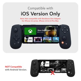 TUDIA Easy Snap On Hard Case Compatible with Backbone One Gaming Controller [for iOS Version Only], Snug Fit Protective Tough Case Anti-Scratch Extra Grip Cover [CASE ONLY] - Black