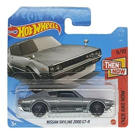 Hot Wheels - Nissan Skyline 2000 GT-R - Then and Now 9/10 - GTC68 - Short Card - Grey - Mattel 2021