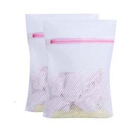 Mesh Washing Bags for Laundry,Bra Shoe Sock Trainer Net Delicates Laundry Bag with Premium Zipper (2 SET)