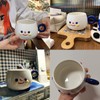 LQO Cartoon Milk Tea Ceramic Cup - Faith Design, Perfect