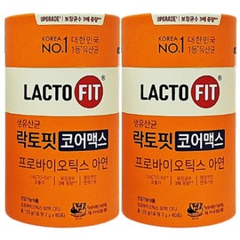 Lactopit Chong Kun Dang Health Live Lactobacillus Core Max, 120g, 2 boxes / 락토핏 종근당건강 생유산균 코어맥스, 120g, 2박스