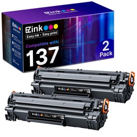 E-Z Ink Compatible Toner Cartridge Replacement for Canon 137 Black Toner Cartridge High Yield CRG-137 CRG137 to use with ImageClass D570 MF232W MF227dw MF229dw MF244dw MF212dw MF236n (2 Pack)