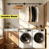 Winmien Industrial Pipe Clothes Rack, 50 In Heavy Duty Wall