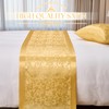 Cobedzy Gold Satin Bed Runner for King Size Beds(1.8m), 50
