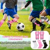 Liliful 4 Pcs Soccer Shin Guards Set for Kids Youth