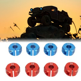 RC Wheel Hex, 12mm Wheel Drive Hex Hub Adapter, Aluminum Alloy with Pins for 1/10 RC Cars (7mm)
