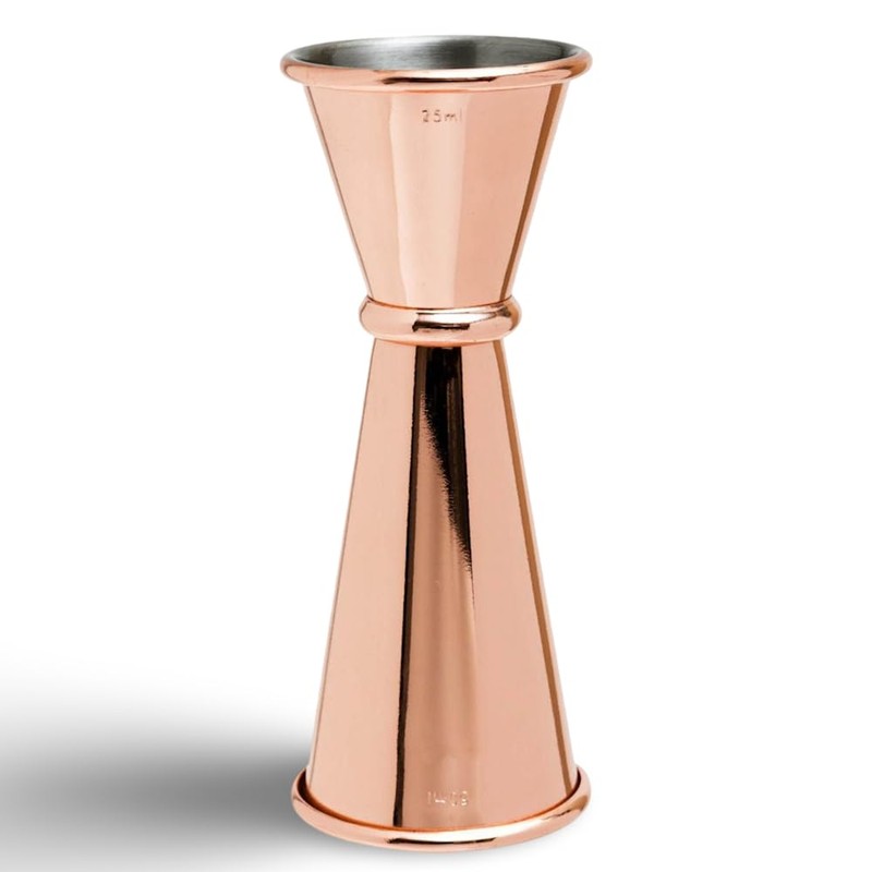 BarBits Copper Jigger Measure - 25ml & 50ml Double Sided