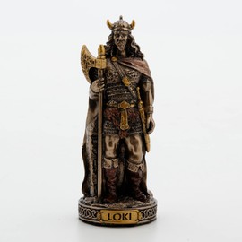 Veronese Design 3 3/8 Inch Loki Norse God of Mischief Hand Painted Polyresin Figurine