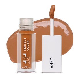Ofra Cover Concealer - Deep Cocoa - Natural Finish Liquid Concealer - Deep Shade with Warm Undertones - Hydrating, and Long-Lasting Formula-Face Makeup Under Eye Color Corrector for Dark Circles-5 ml
