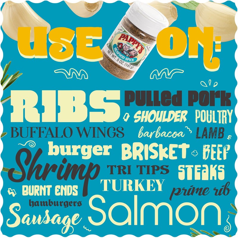 Pappy's Seasonings (Seafood Spice, 5oz)
