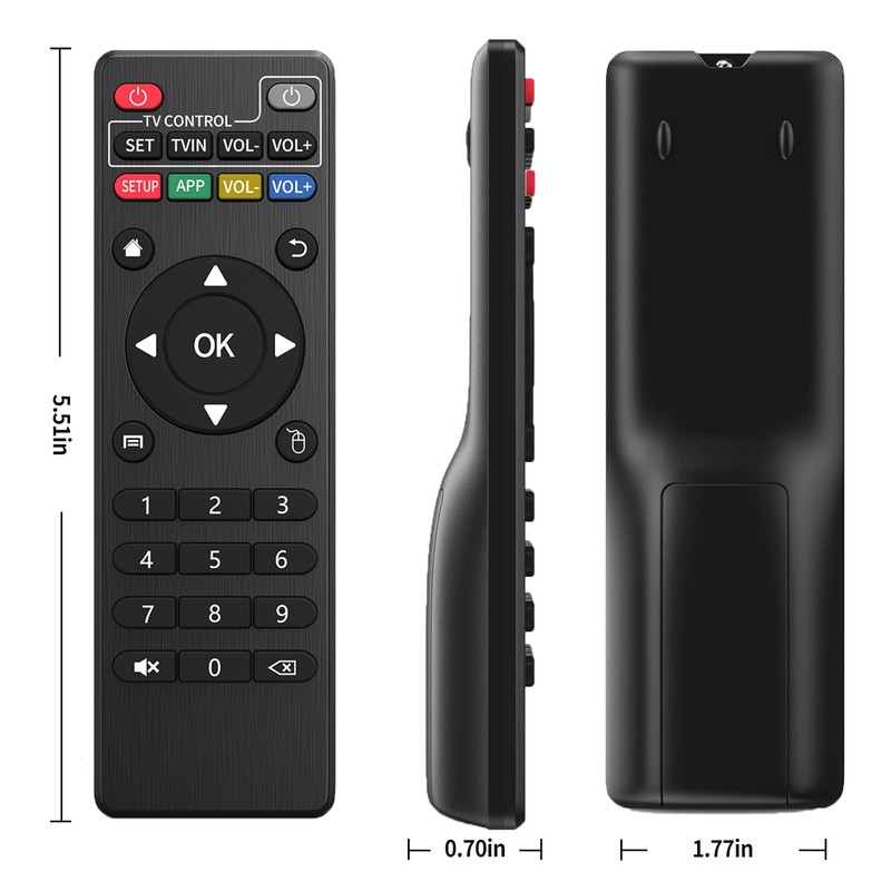 ZWP Replacement Remote Control Compatible for MXQ PRO 4K Smart