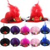 Toddmomy Mini Hat Hair Clip 12Pcs Mini Tea Party Hats